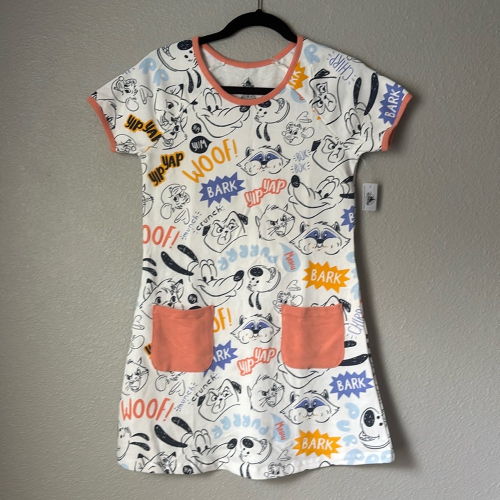NWT Disney Parks Dogs and Cats Character Dress Girls Size Large